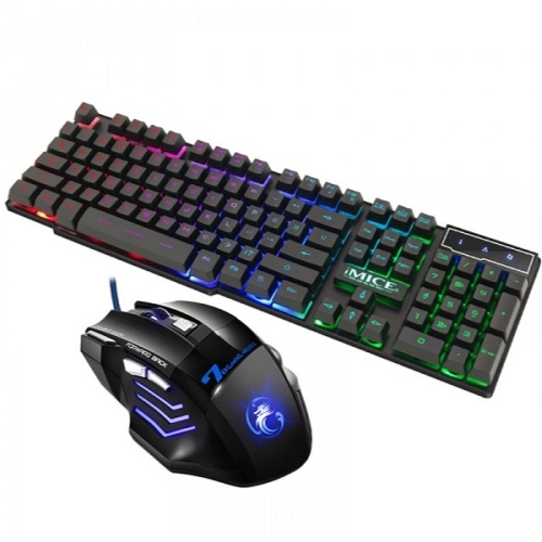 COMBO CLAVIER SEMI MECANIQUE MOUSE GAMING IMICE AN-300